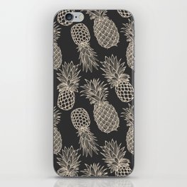 Fresh Pineapples Black & White iPhone Skin