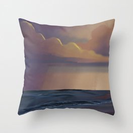 The Colorful Sea Throw Pillow