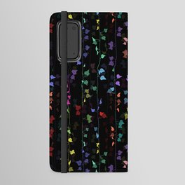 Rainbow Ivy black Android Wallet Case