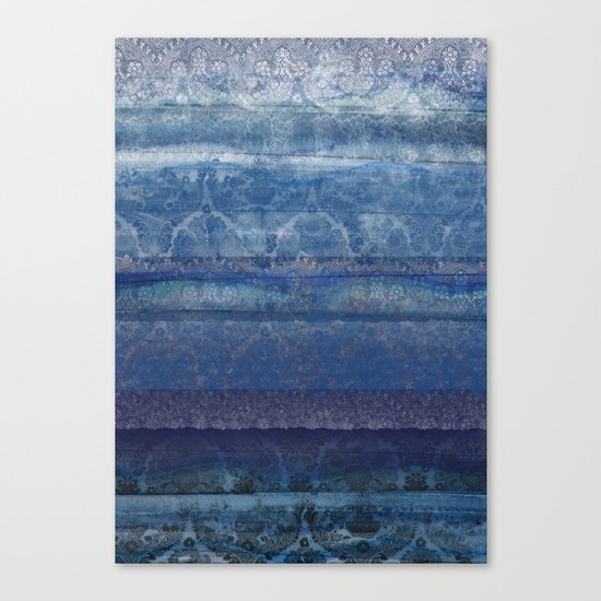Textural Blue Canvas Print