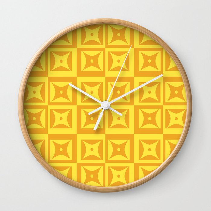 Modern Block Pattern G Wall Clock