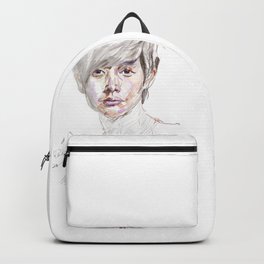Park Hae-Jin Backpack | People, Man, Drawing, Good Looking, Big Star, Korean Actor, Mix Media, Painting, Portrait, Color 