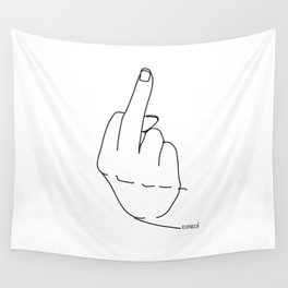 middle finger Wall Tapestry