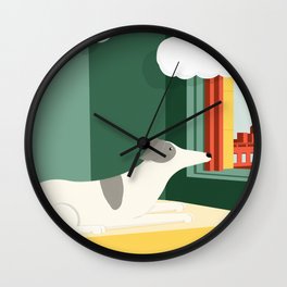 PINA IN THE MORNING SUN - Homage to E. Hopper Wall Clock
