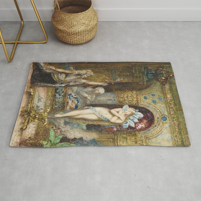 The fables - a summoning - Gustave Moreau Rug