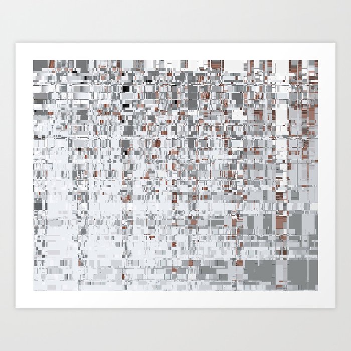 Abstract Architecture Grey Art Print