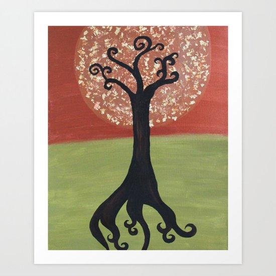 Dandelion Tree Print Art Print
