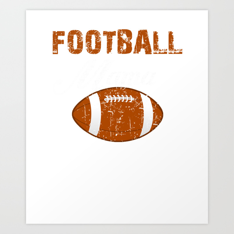 Vintage Football Game Day Gridiron Print Art Print By Kayelex