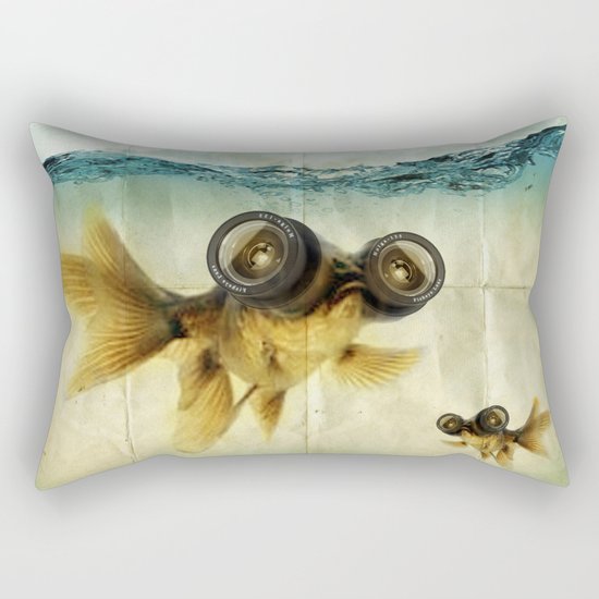 Fish eye lens 02 Rectangular Pillow