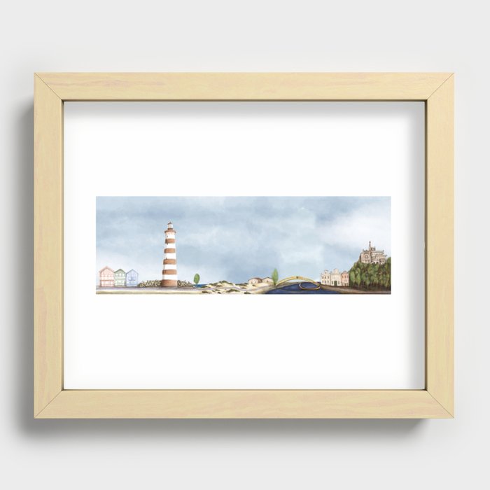 Aveiro landscape Recessed Framed Print