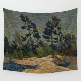 Tom Thomson - Byng Inlet, Georgian Bay - Canada, Canadian Oil Painting - Group of Seven Wall Tapestry
