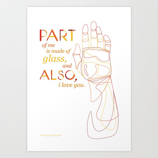 Made of Glass Art Print