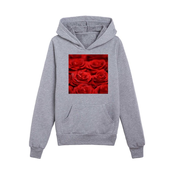 Red Roses Kids Pullover Hoodie