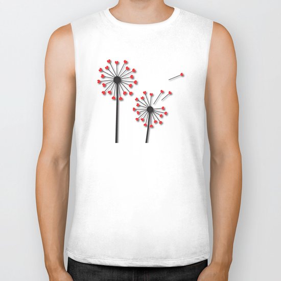Dandelion Hearts Biker Tank