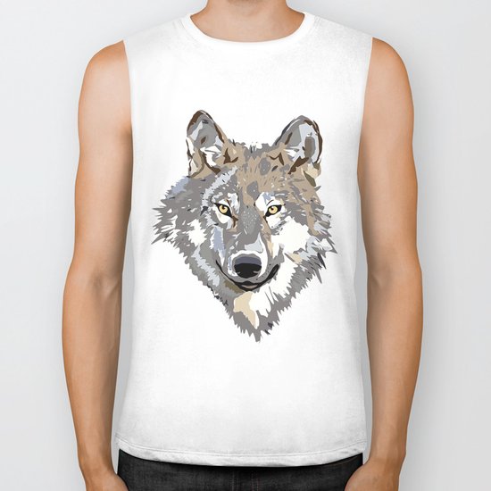 Wolf Face Biker Tank