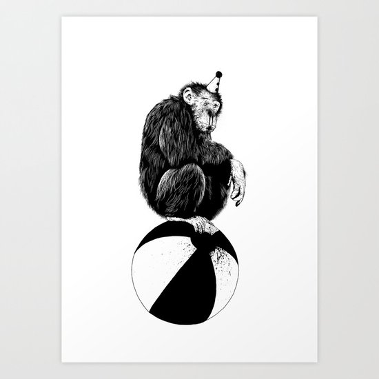 Chimp Art Print