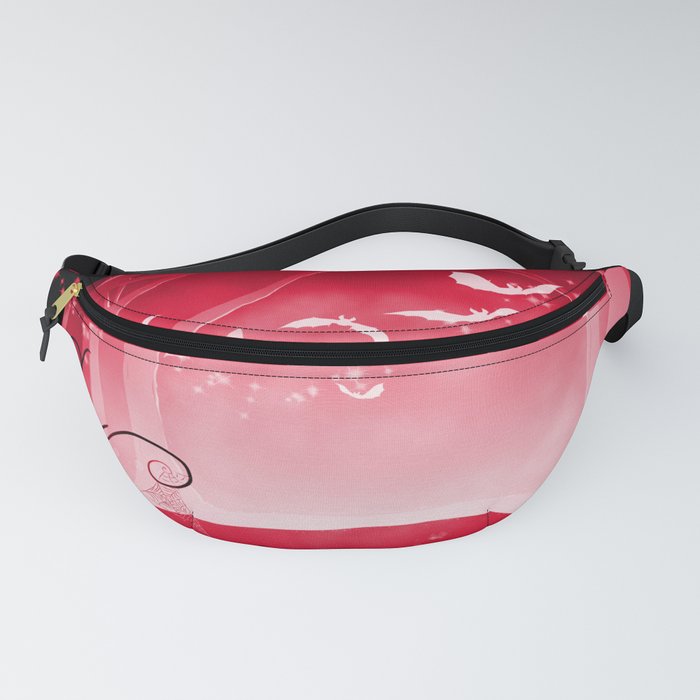 Dark Forest at Dawn in Ruby Fanny Pack