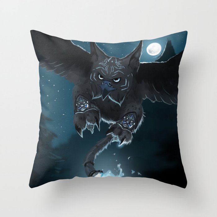 Night Creature Throw Pillow