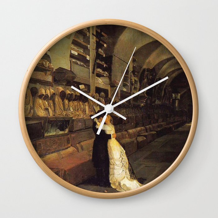  Love and Death Amore e morte - Calcedonio Reina Wall Clock