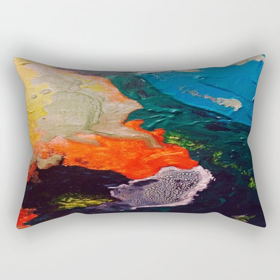 El Nino Abstract Rectangular Pillow