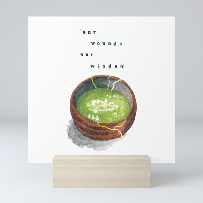 Our Wounds Our Wisdom Kintsugi Tea Bowl Mini Art Print
