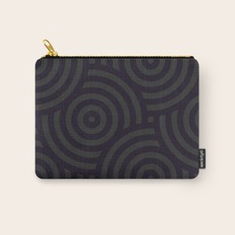 Black Swirls Carry-All Pouch