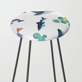 Save ocean Life cute Design for Kids Counter Stool