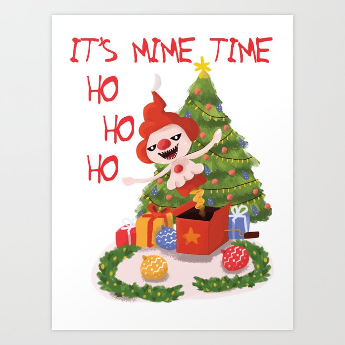 CHRISTMAS PRINT, Ho Ho Ho, Christmas Wall Art, Festive Print