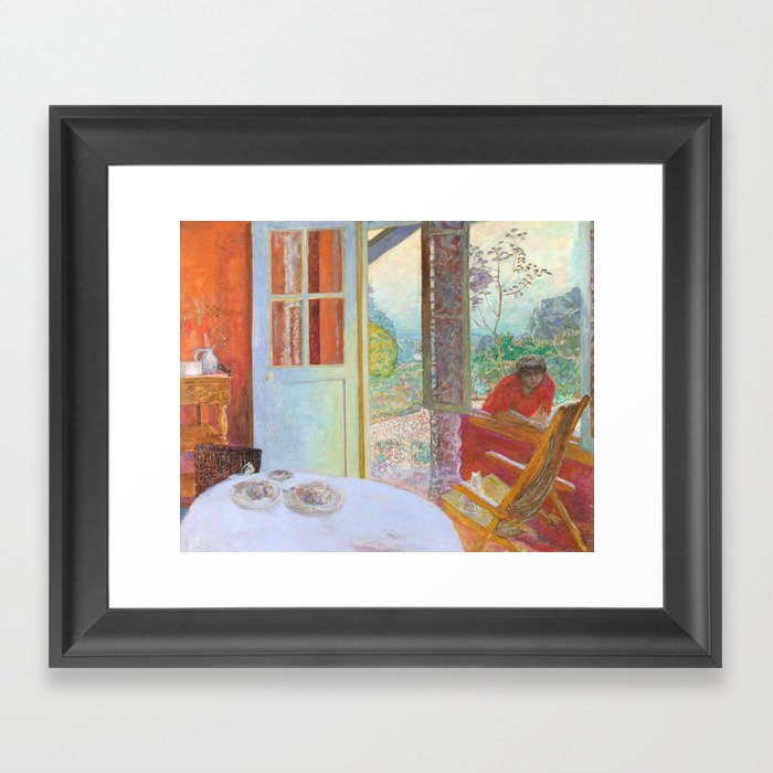 Pierre Bonnard - The Country Dining Room With Cat Framed Art Print