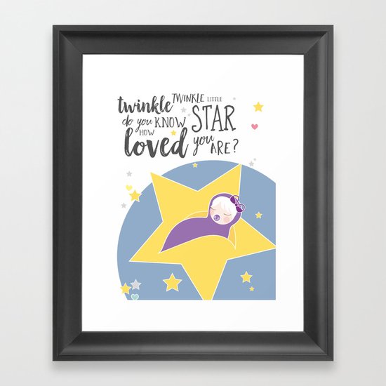 Do you know how loved you are? Framed Art Print