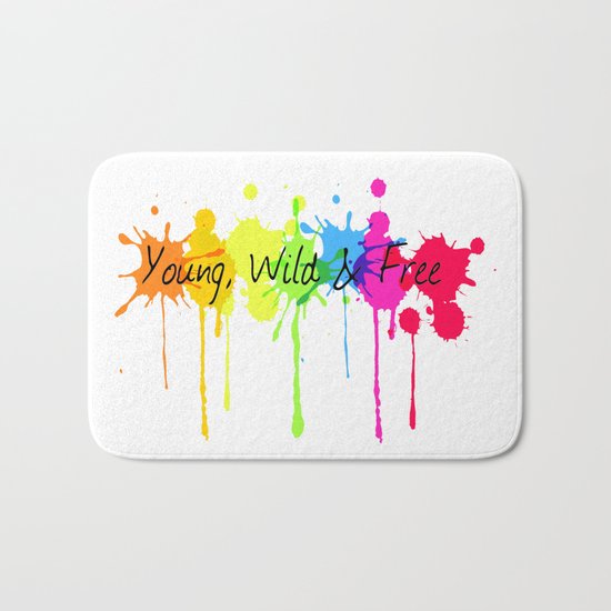 Young, Wild and Free Bath Mat