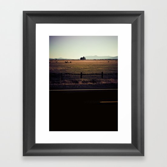 BACK AND SPINE. Framed Art Print