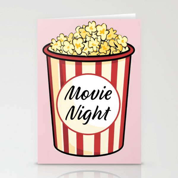 Movie Night Stationery Cards