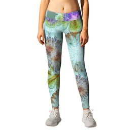 Attitudinal Proportion Flower  ID:16165-113431-66510 Leggings | Makeup, Units, Watercolor, Abstract, Painting, Configuration, Pattern, Digital, Oil, Representation 