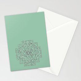 Glitter Sri Yantra Stationery Cards