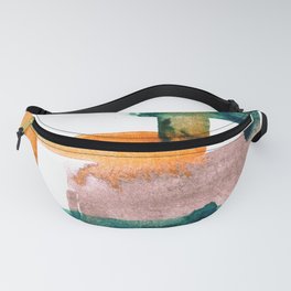 Stacked Color Tiles - Organic Watercolor Fanny Pack