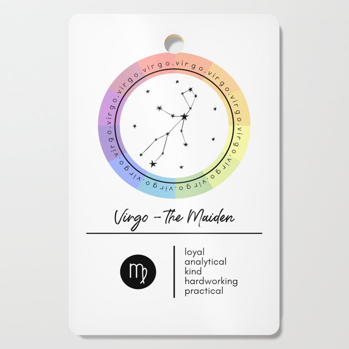 Virgo Zodiac | Color Wheel Cutting Board