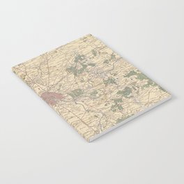 Map of Paris - 1832 version Notebook