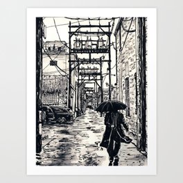 Pig Alley Lawrence Art Print