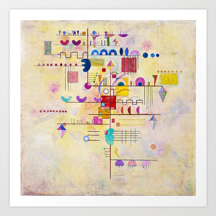 Wassily Kandinsky - Graceful ascent Art Print