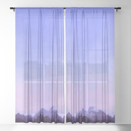 A beautiful abstract background with colorful paint textures Sheer Curtain