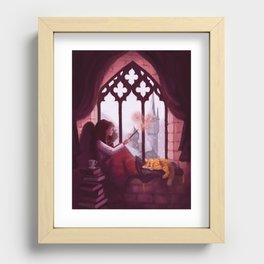 Hermione Reading Recessed Framed Print