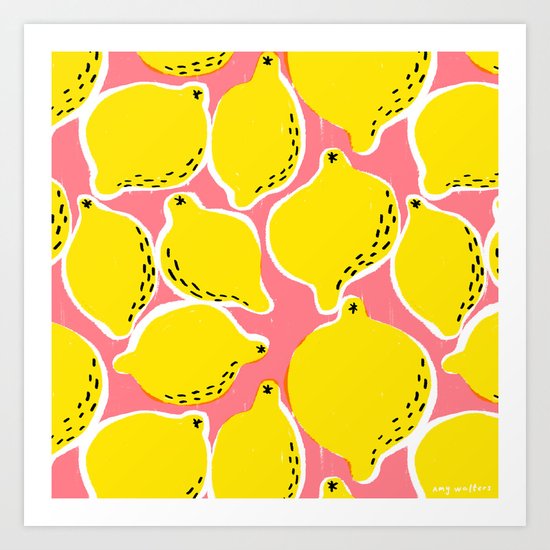 Lemons Art Print