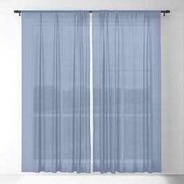Splendor and Pride Blue Sheer Curtain