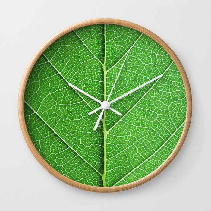 Green Vein Life Wall Clock