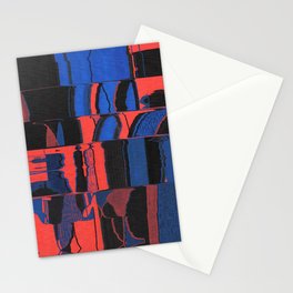 Red and blue II Stationery Cards