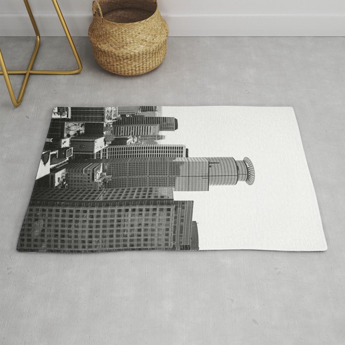 Minneapolis Black and White Photography | Architecture in Minnesota Rug