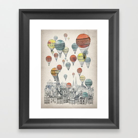Voyages over Edinburgh Framed Art Print