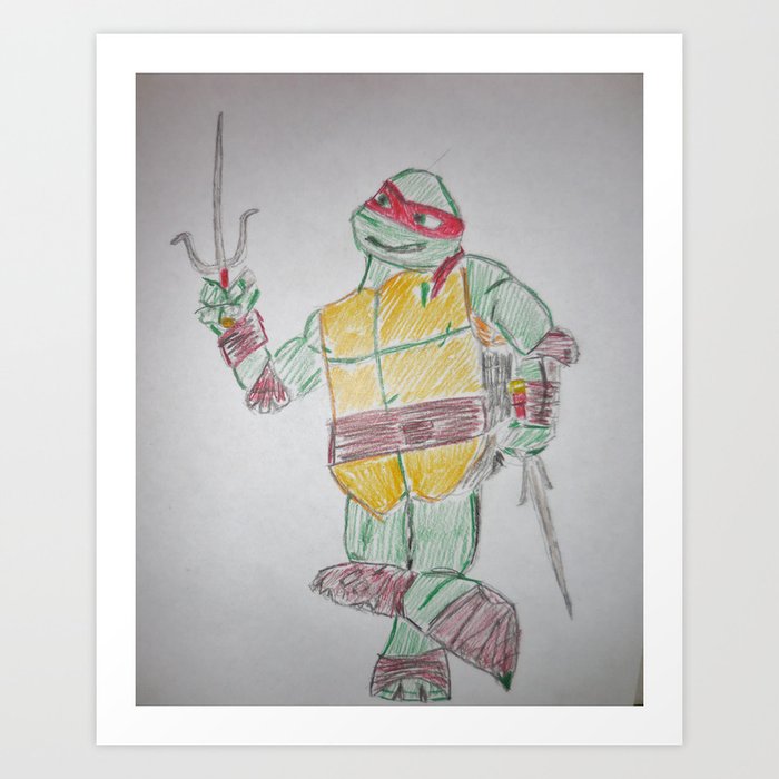 Ninja Turtles Raph Art Print