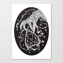 Witches Hand and Planchette Canvas Print